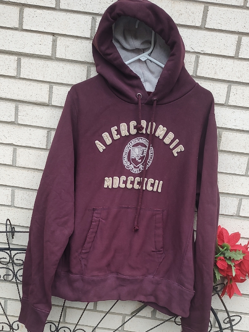Abercrombie & Fitch Maroon Hoodie